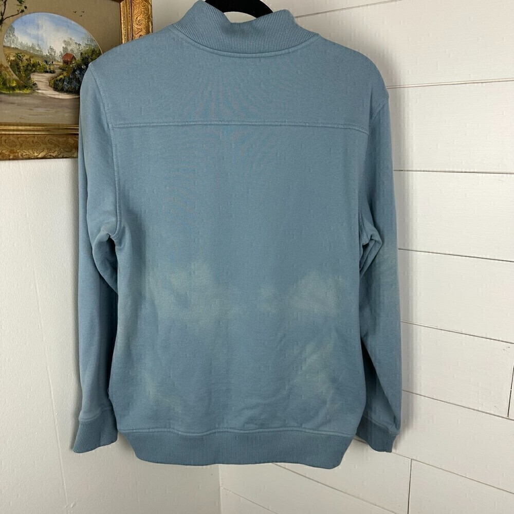 Travis Mathew Men's Hideaway Golf Sweater Blue Faded Denim Size Small - Picture 2 of 6